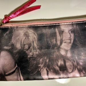 Victoria’s Secret Vintage Hollywood Black & White Model Portrait Cosmetic Bag